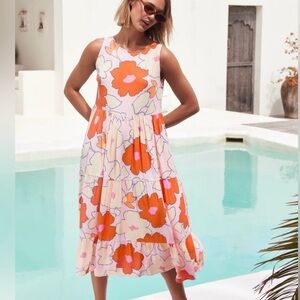 Mister Zimi Olivia Tie-Back Midi Dress